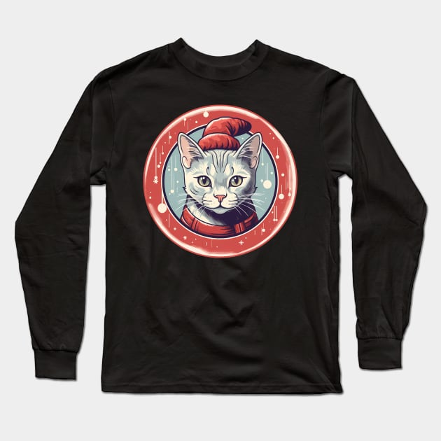 Egyptian Mau Cat Xmas, Love Cats Long Sleeve T-Shirt by dukito